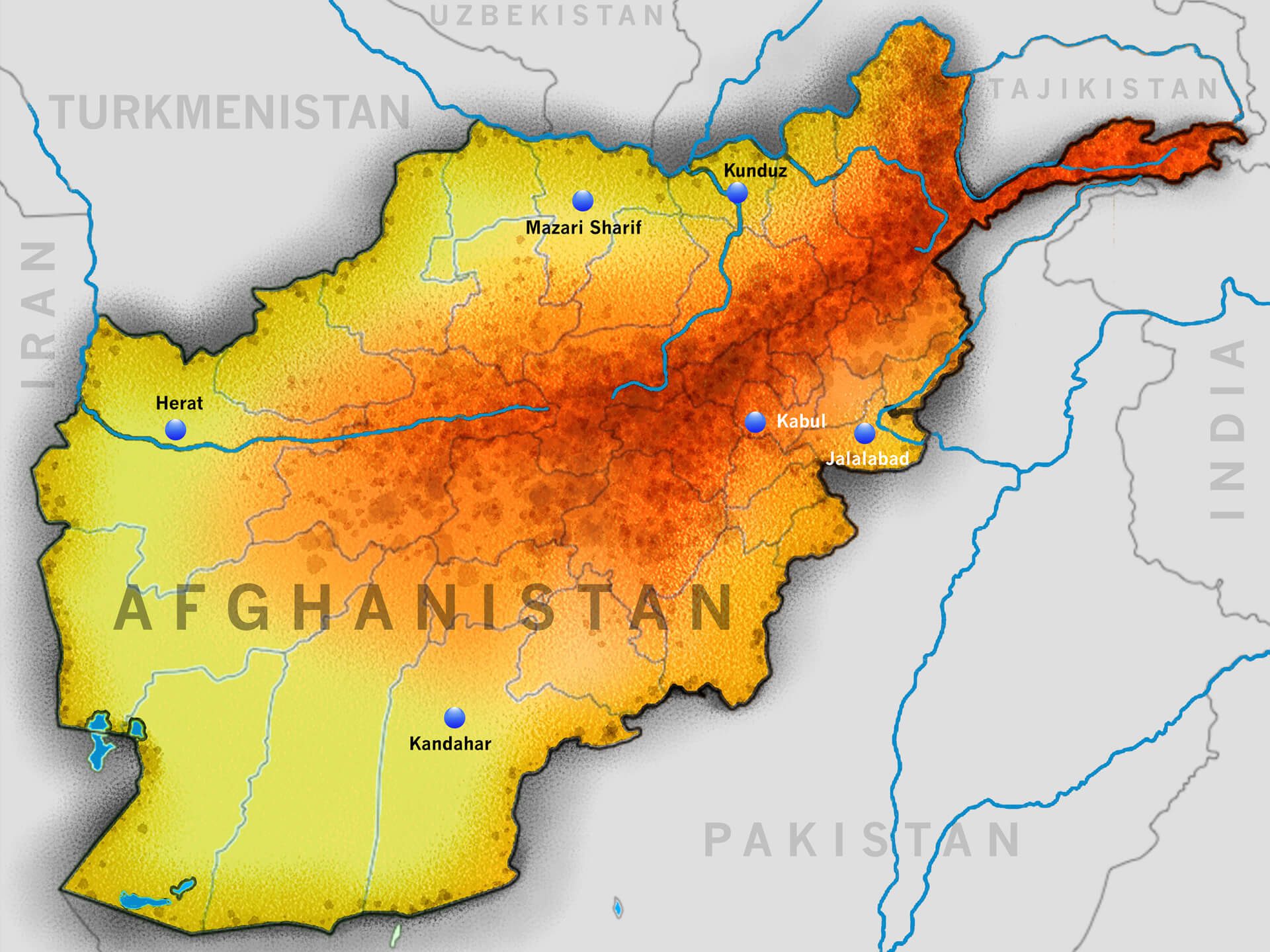 Afghanistan Map - Guide of the World