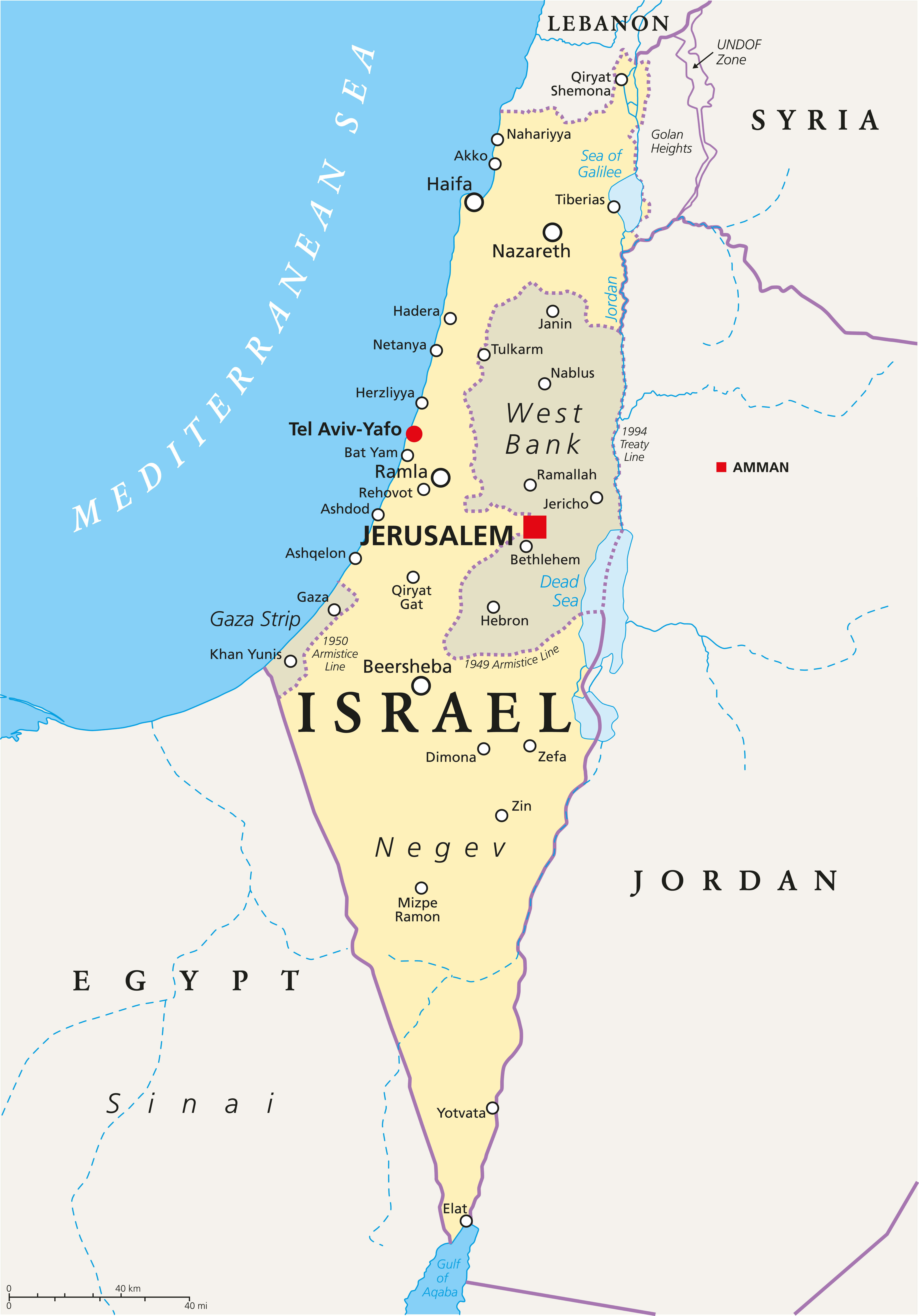 Where Is Israel On A World Map Map