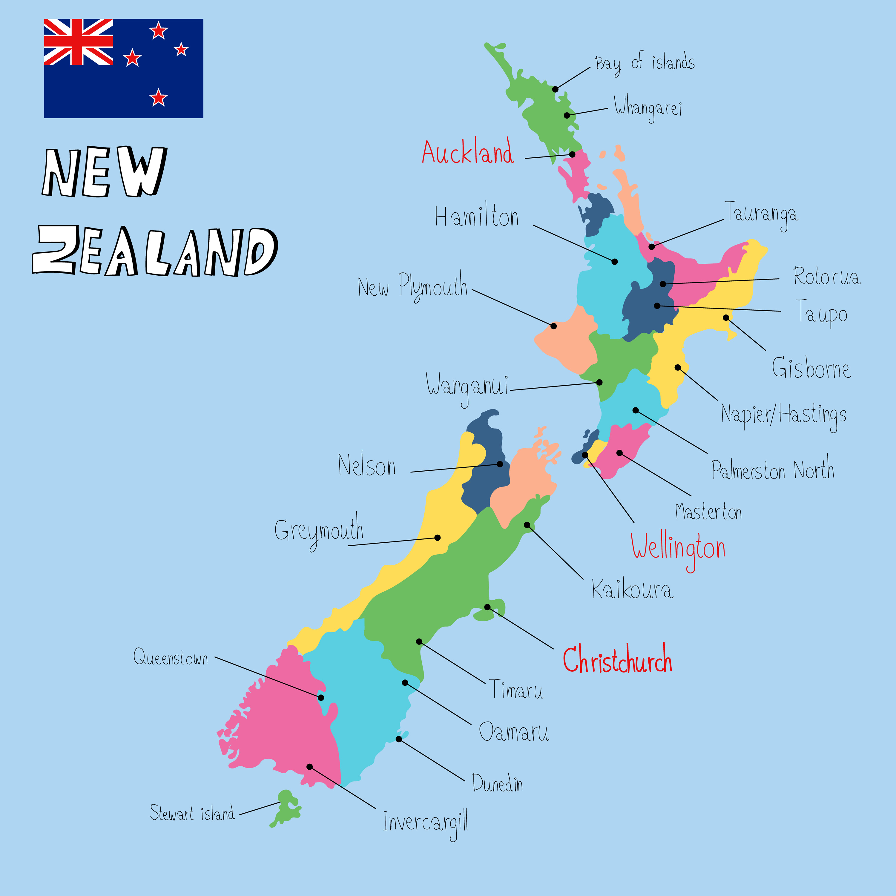 Navigating New Zealand A Comprehensive Guide To Its Regional Map 