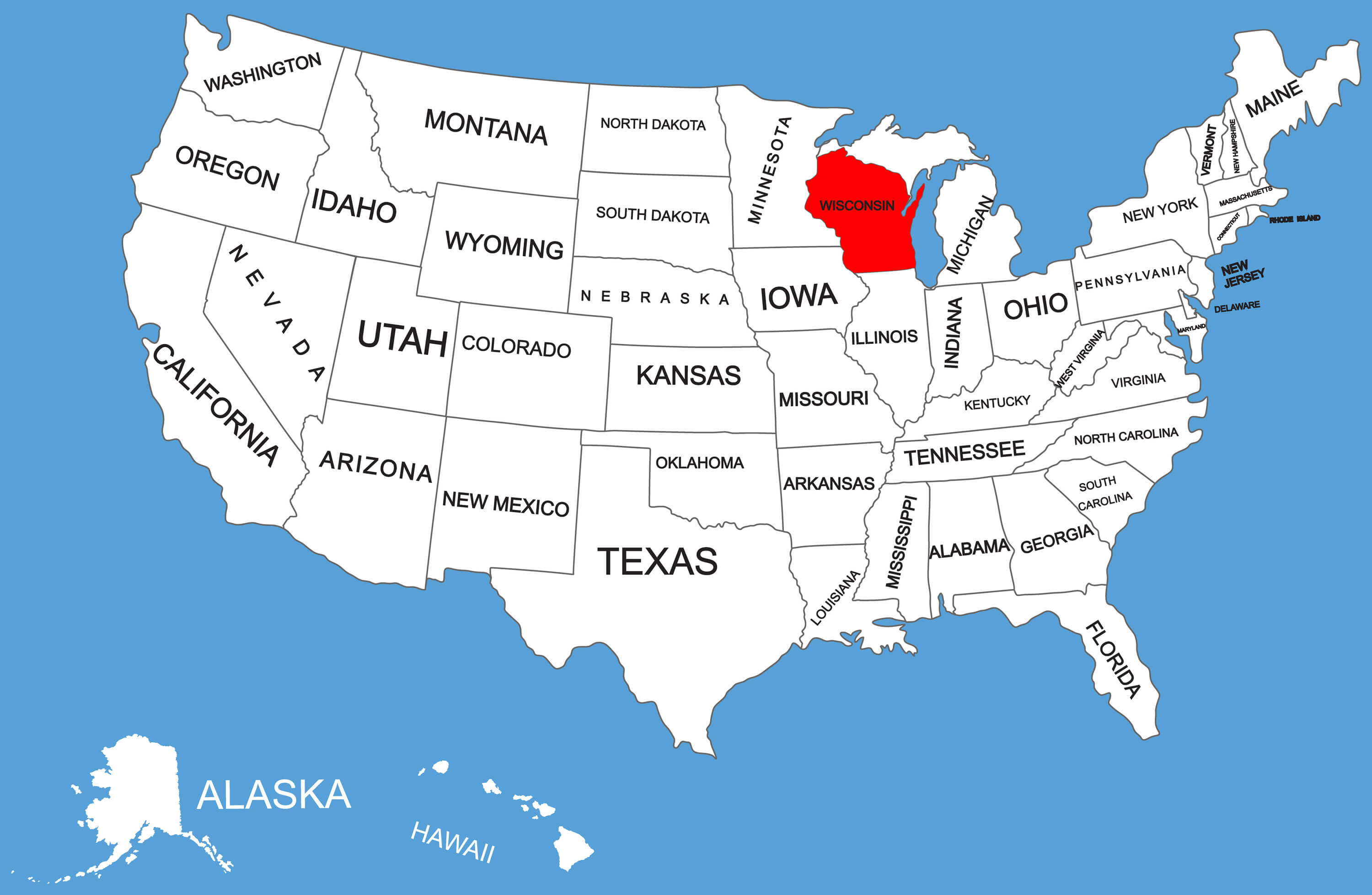 where is wisconsin in usa map Map Of Wisconsin Guide Of The World where is wisconsin in usa map