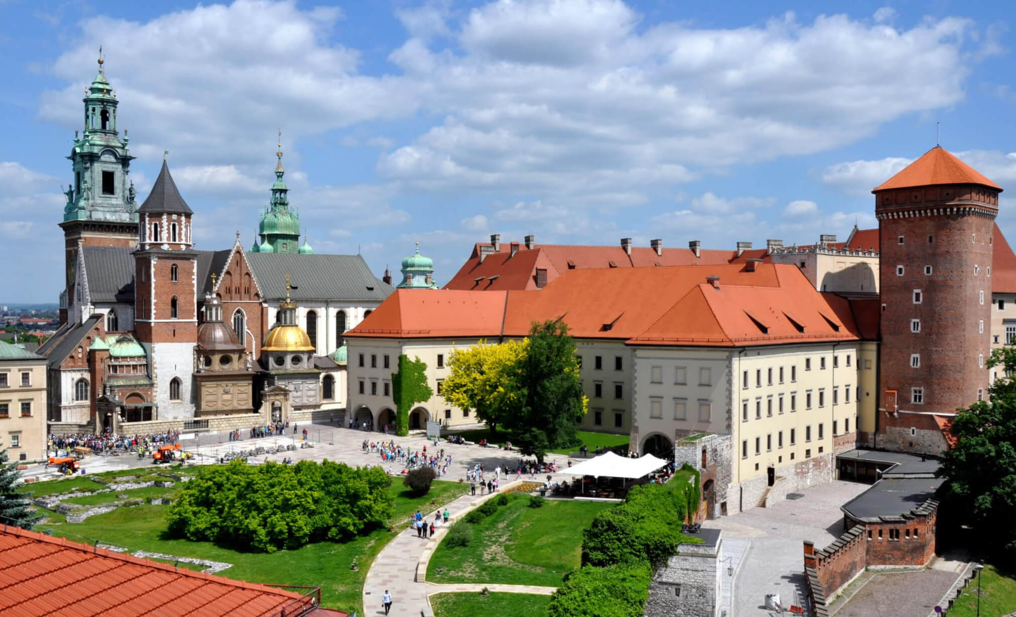 Wawel Castle in Cracow, Poland