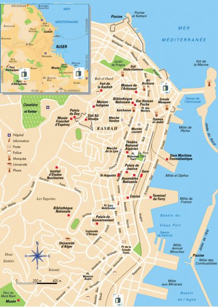 Alger Map - Guide of the World