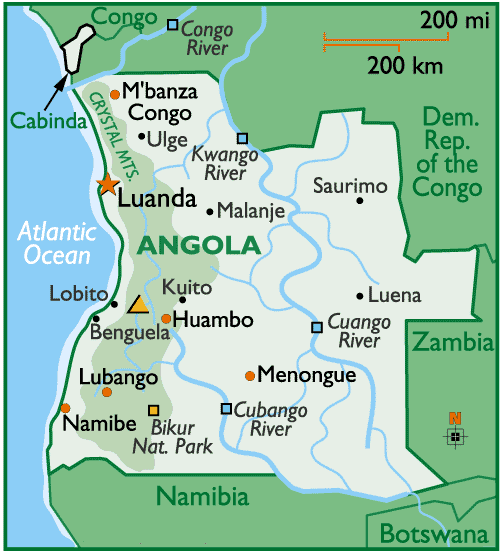 Luanda Map - Guide of the World