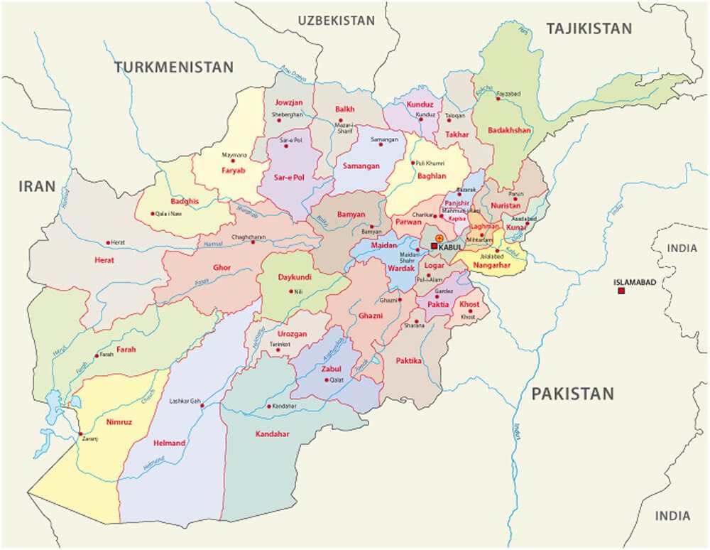 Afghanistan Map - Guide of the World