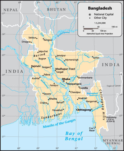 Bangladesh Map: Rivers, Cities, and Key Features