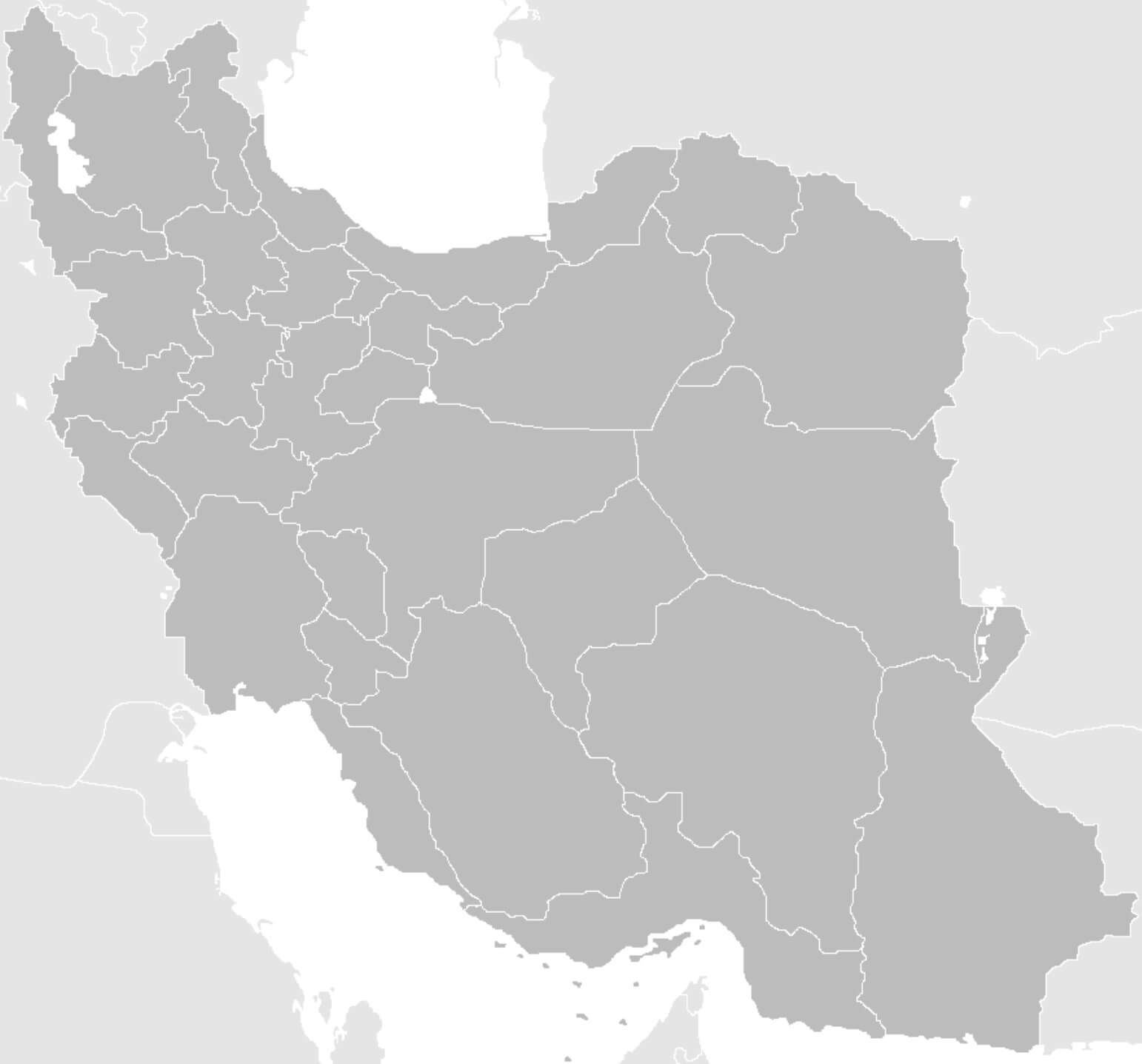 Iran Blank Map