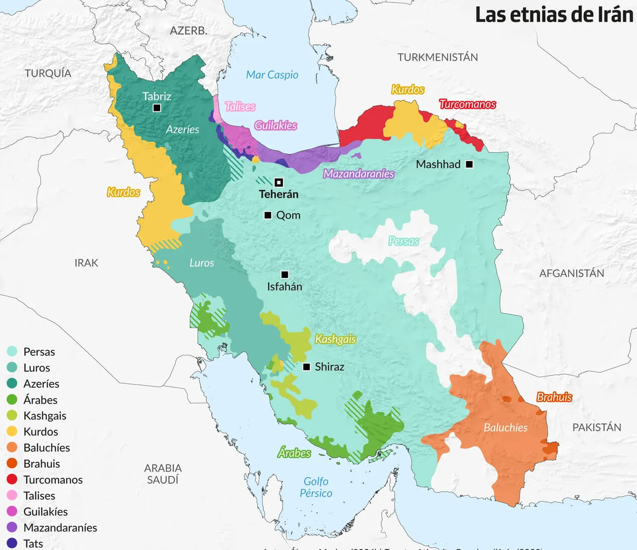 Iran Map - Guide of the World