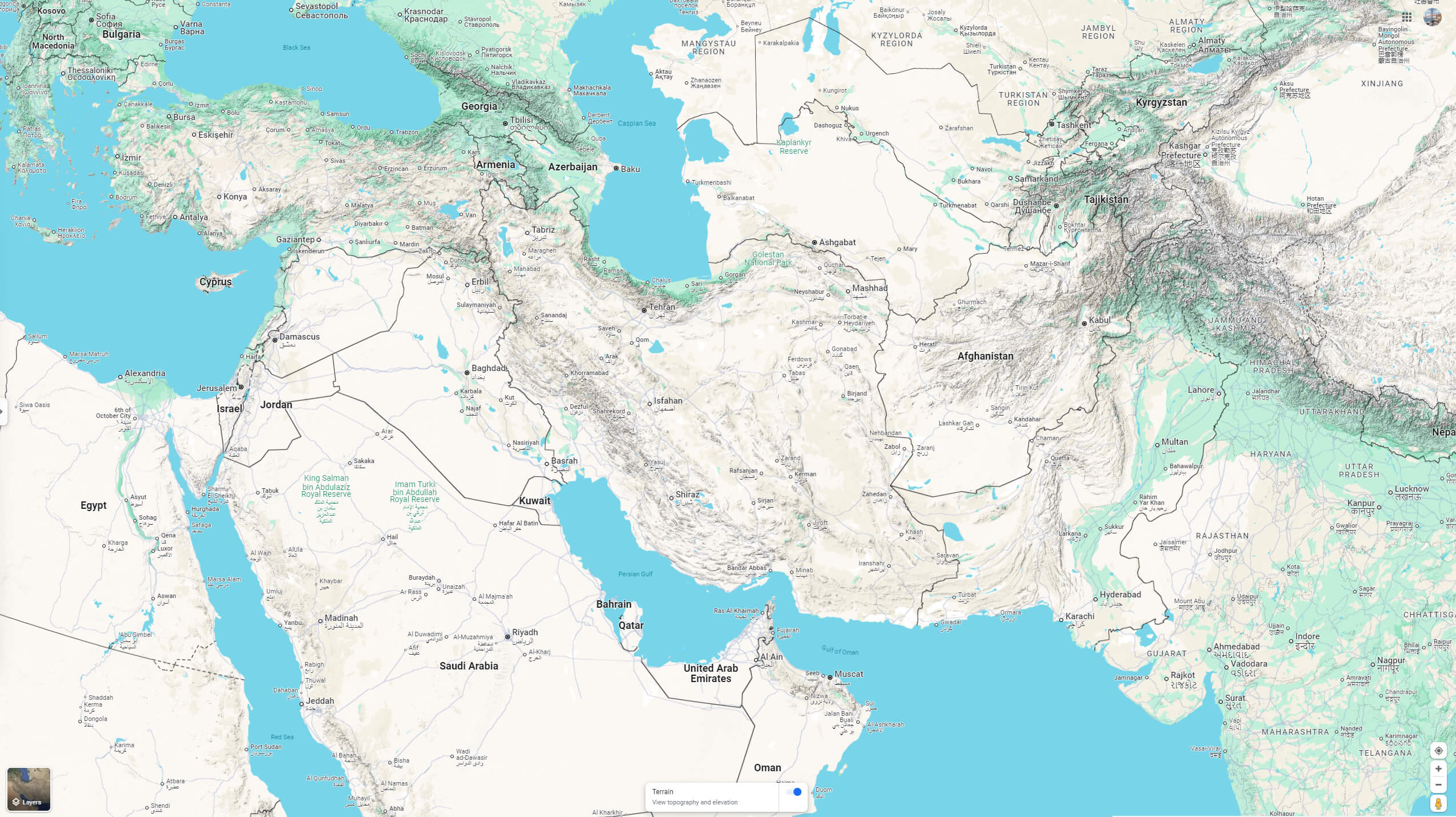 Iran Map - Guide of the World