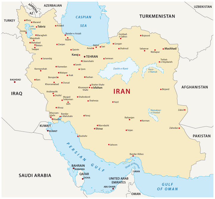 Map of Iran