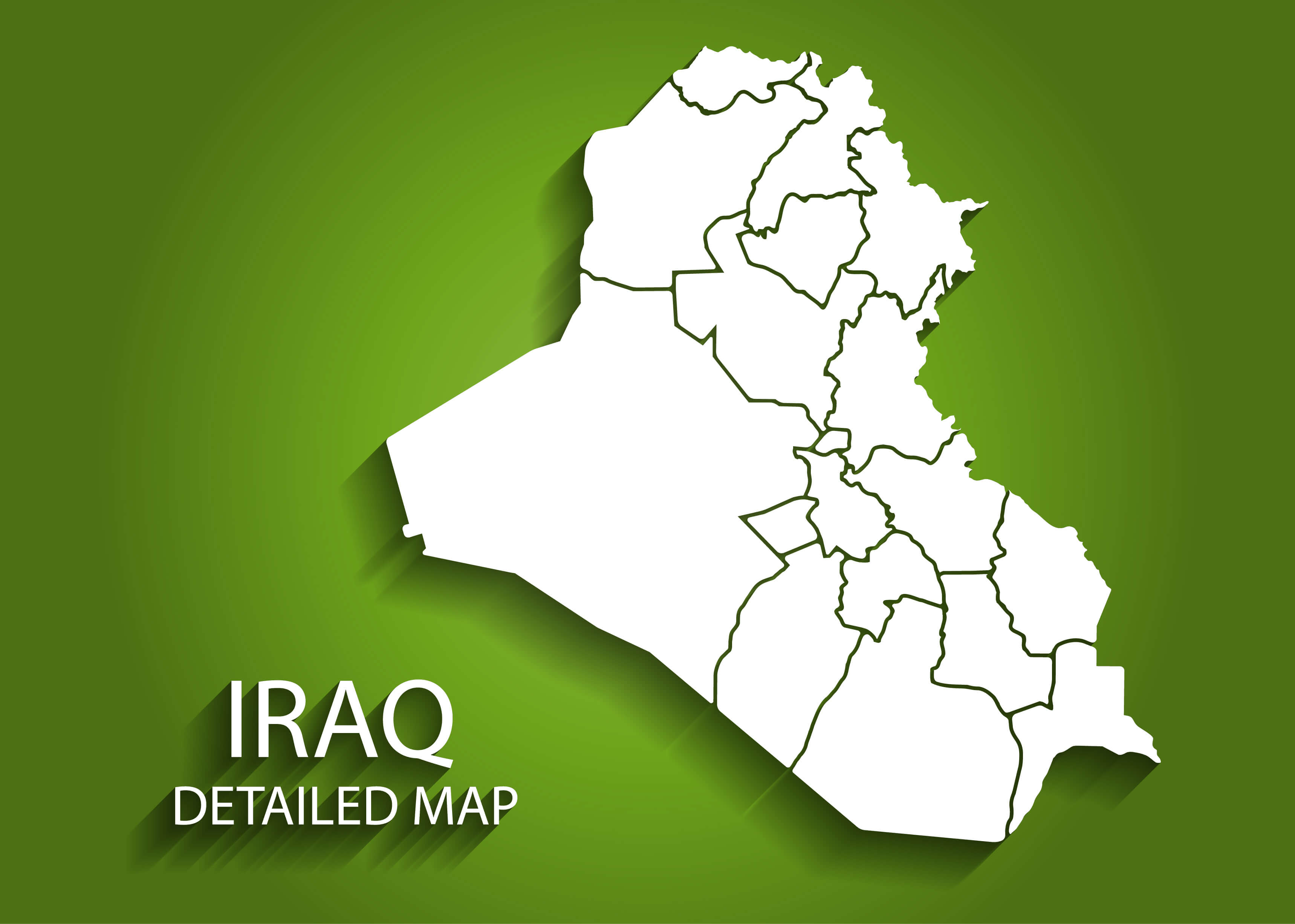 Iraq Outline Map