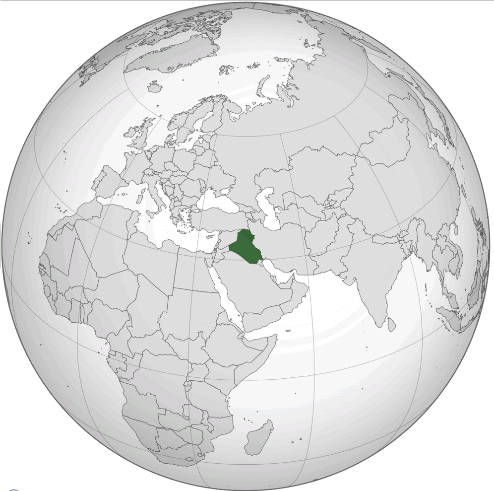 Where is Iraq on the World map