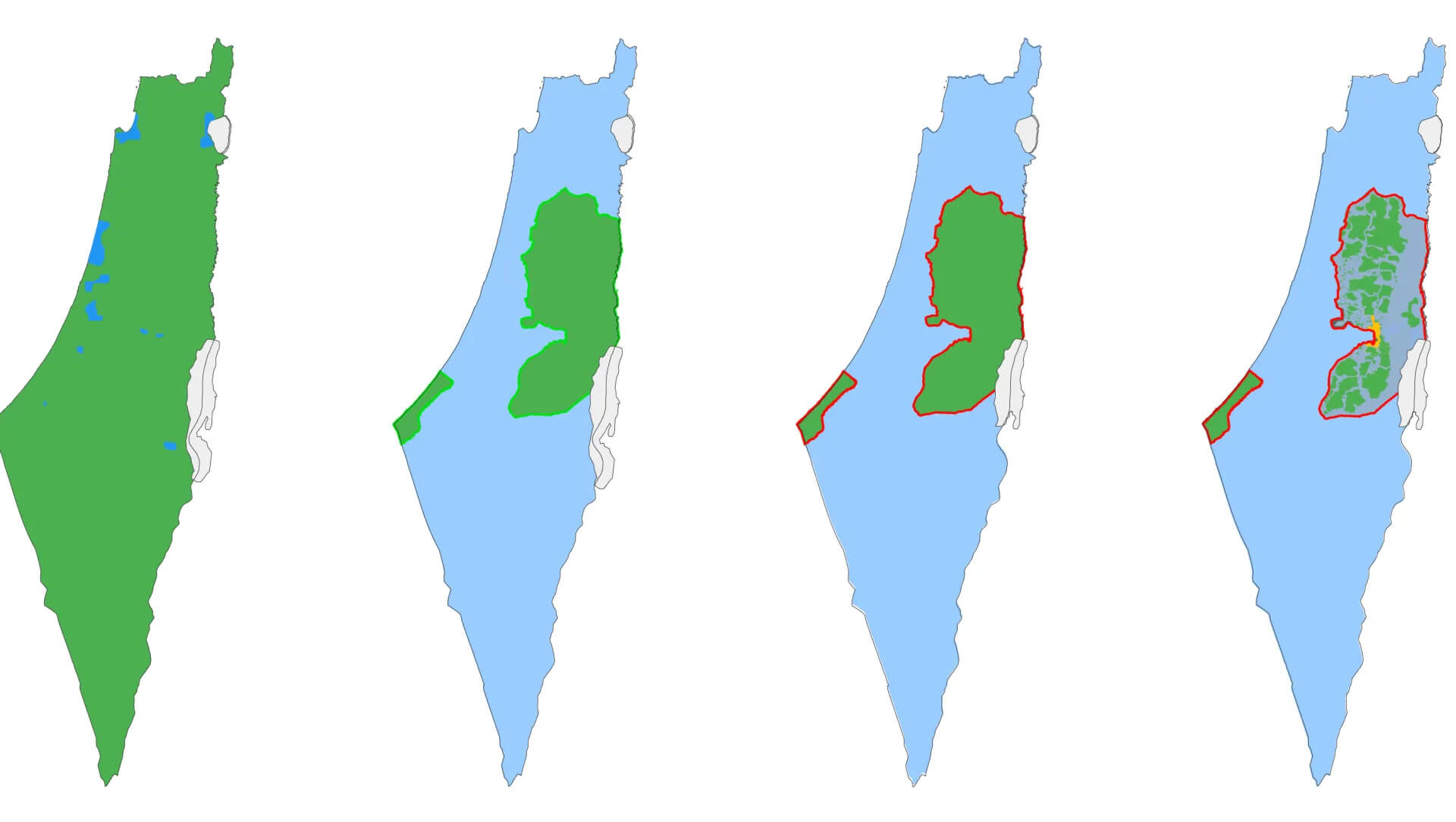 Brief History Map of Israel Expansion