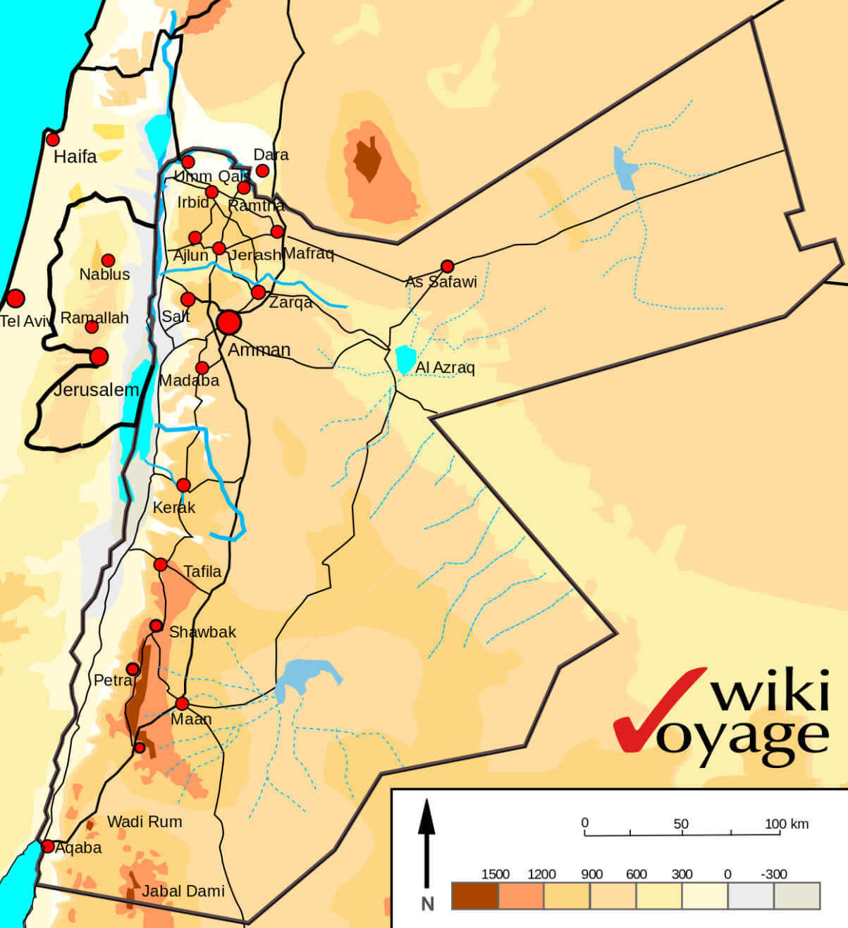 Jordan Geography Map