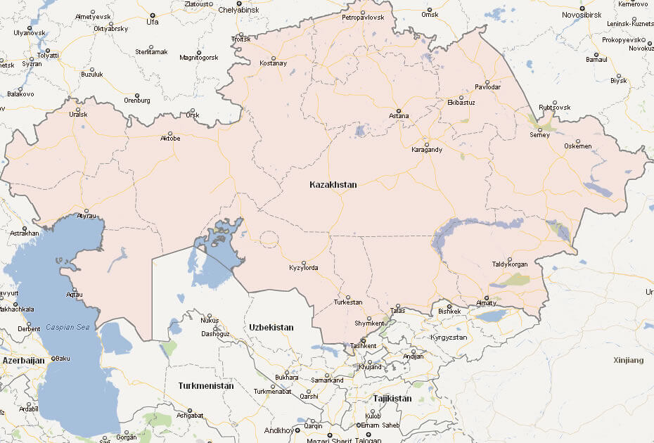 Kazakhstan Map