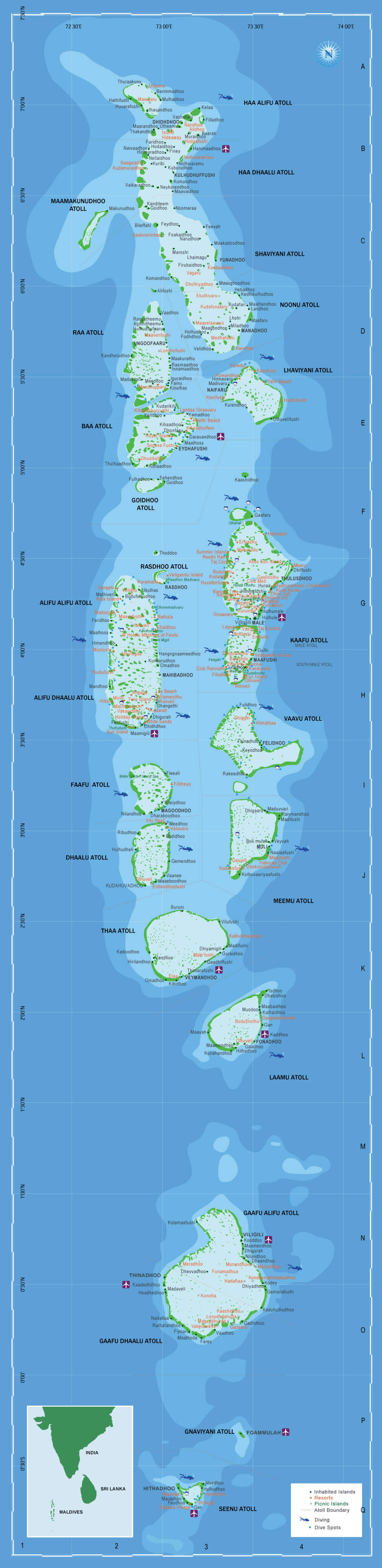 Maldives Map