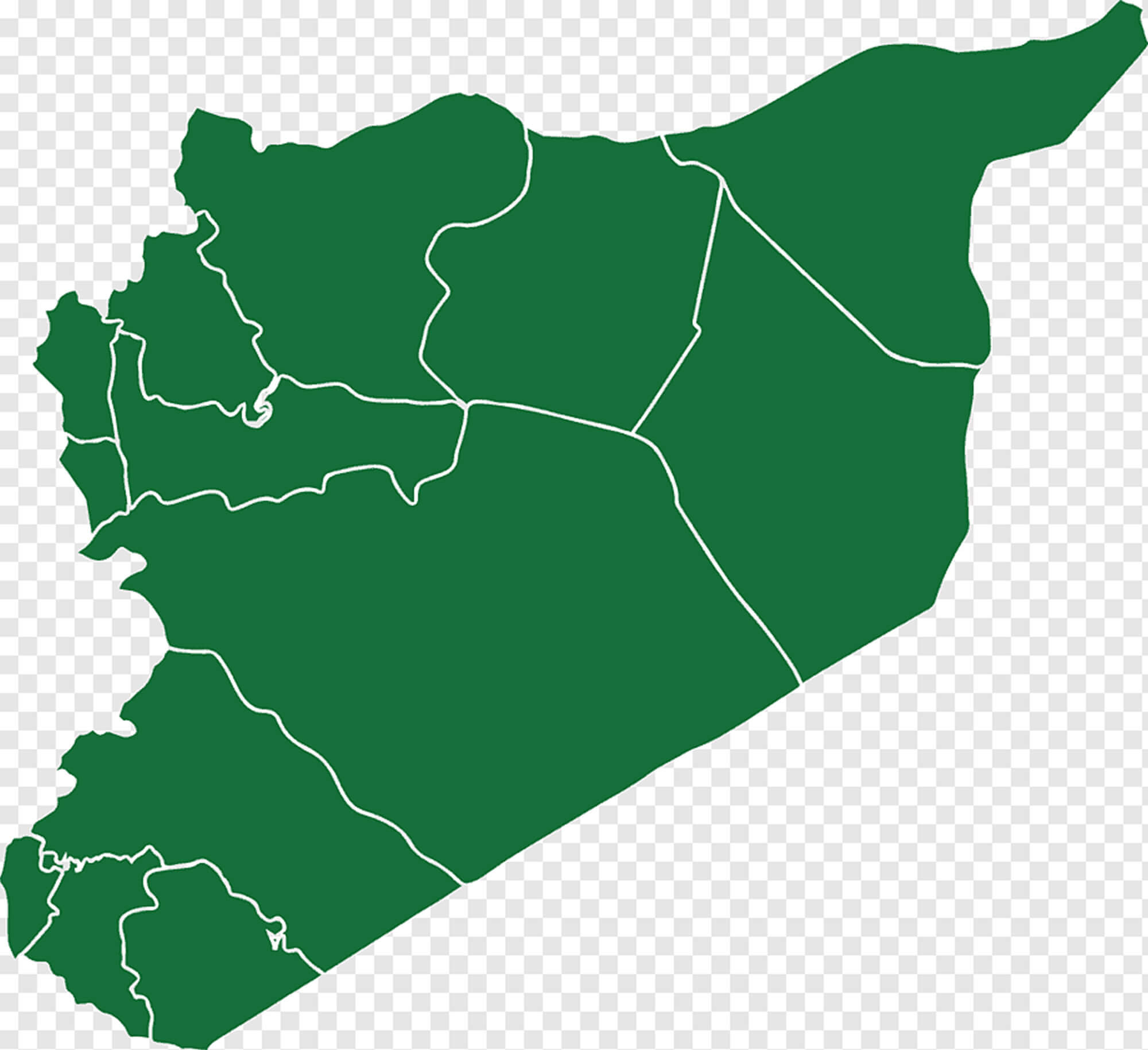 Syria Blank Map