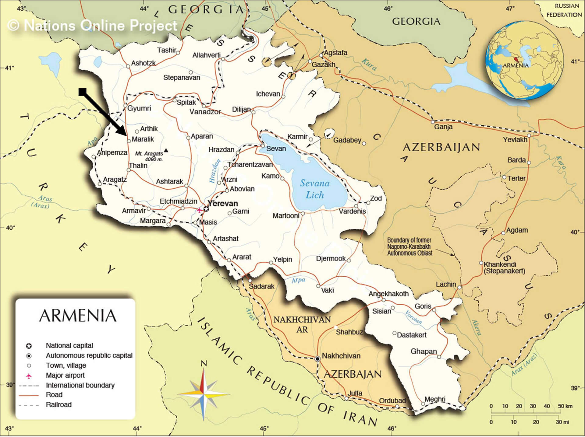 Armenia National Map