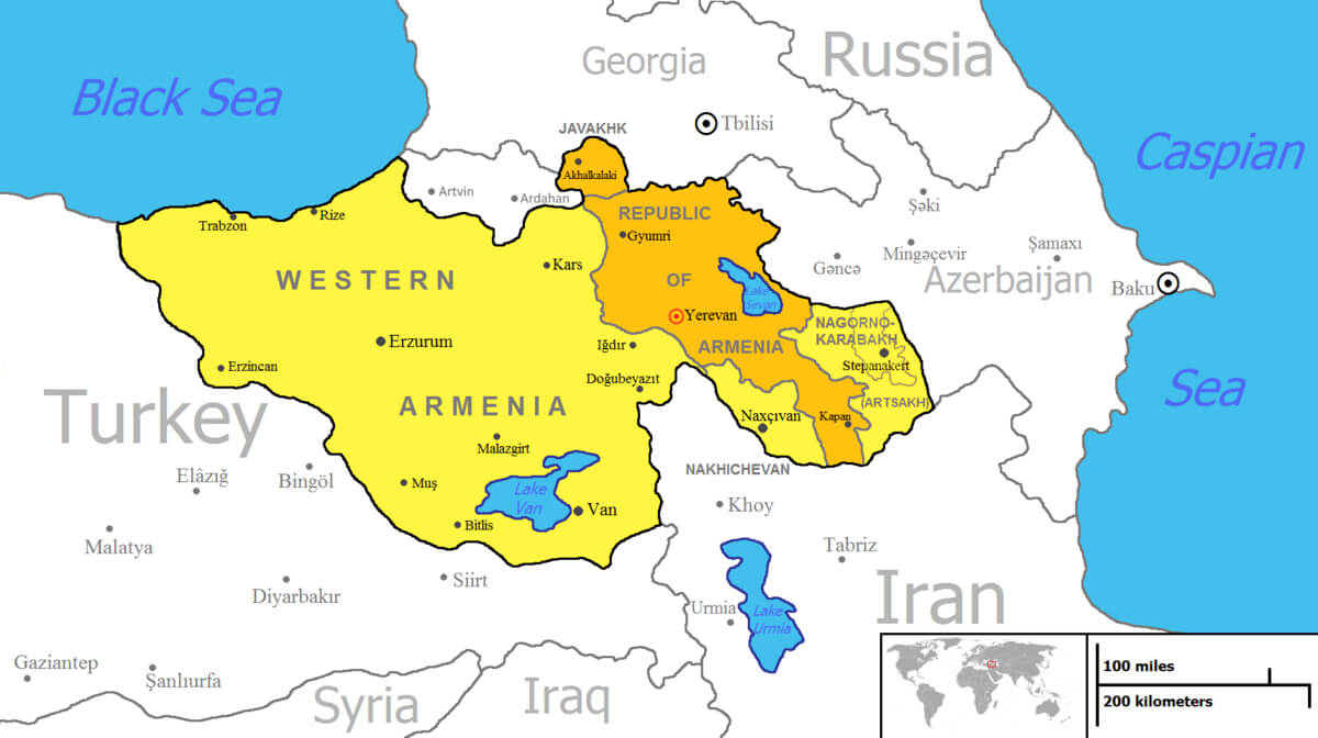 Historical United Armenia Map