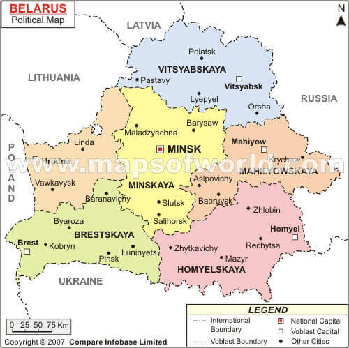 Belarus Political Map