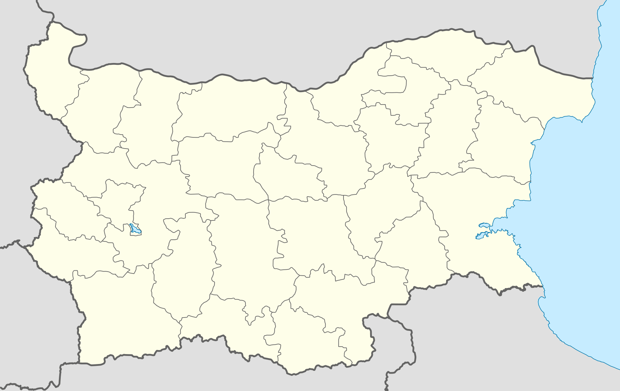 Bulgaria Blank Map