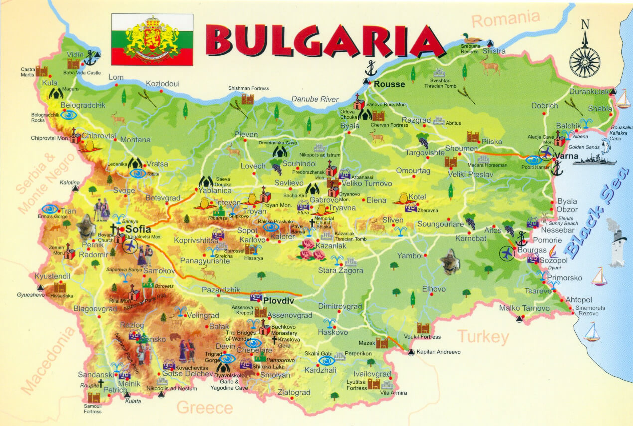 Bulgaria Travel Map