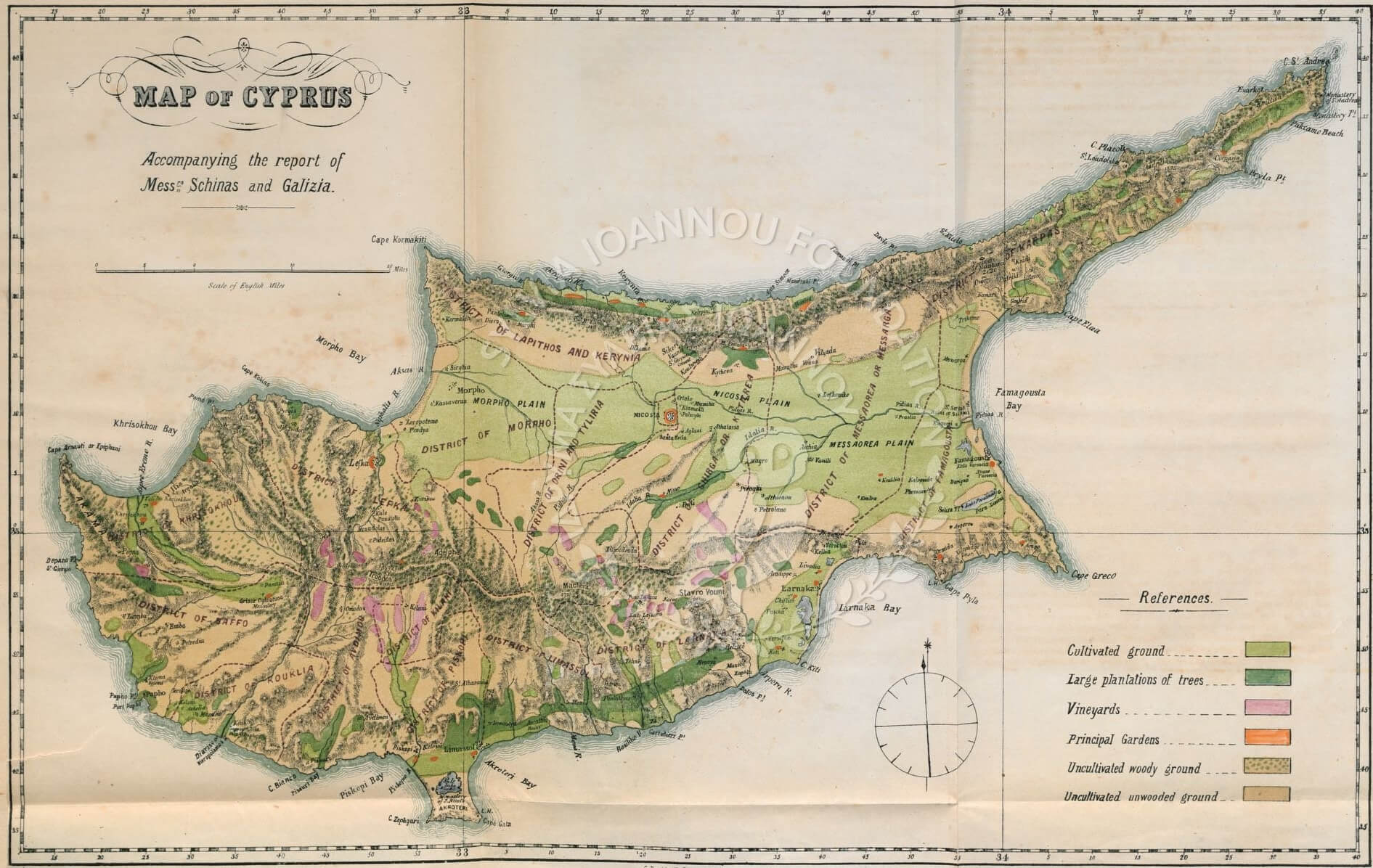 Cyprus Agriculture Map