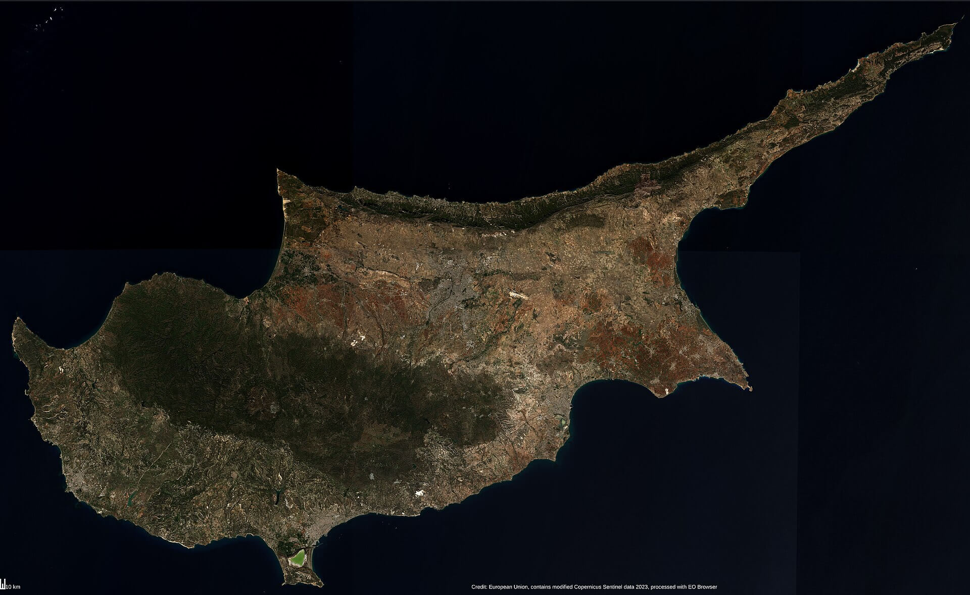 Cyprus Satellite Map