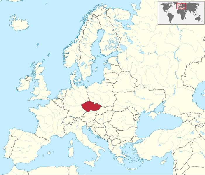 Czechia Europe Map