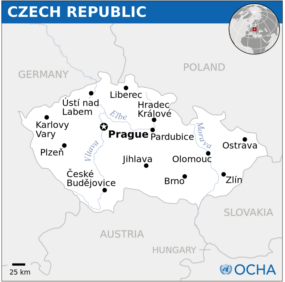 Czechia Location Map