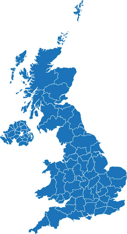 United Kingdom England Blank Map