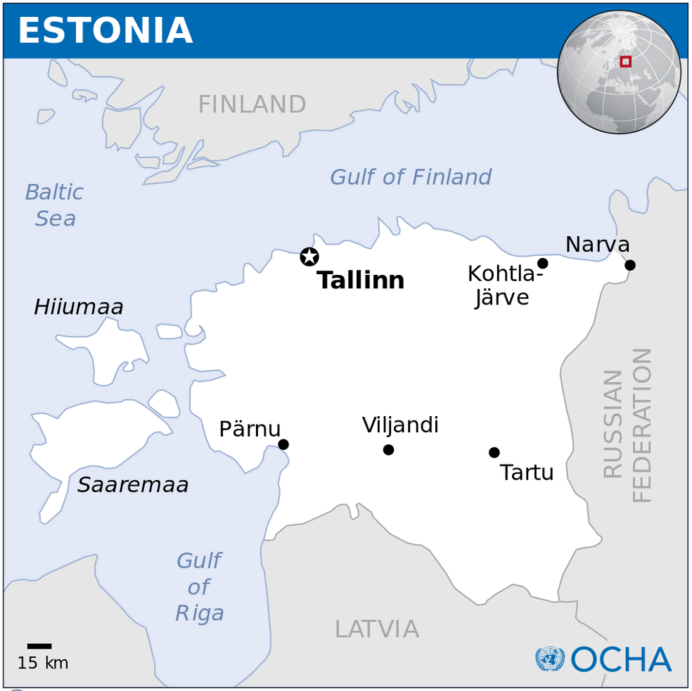 Estonia Location Map