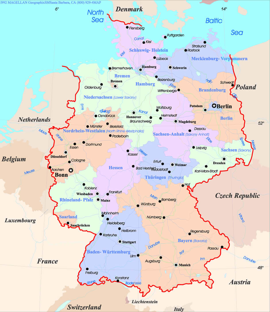 Magdeburg on Germany Map