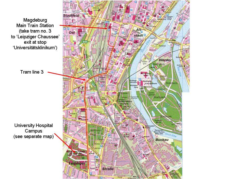 Magdeburg street map