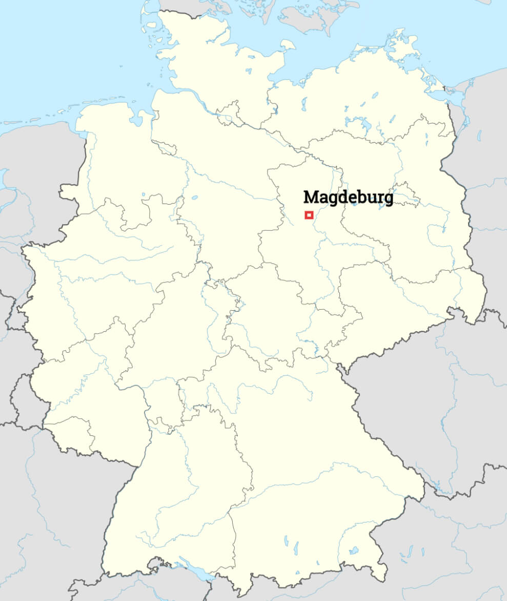 Where is Magdeburg on the Germany Map