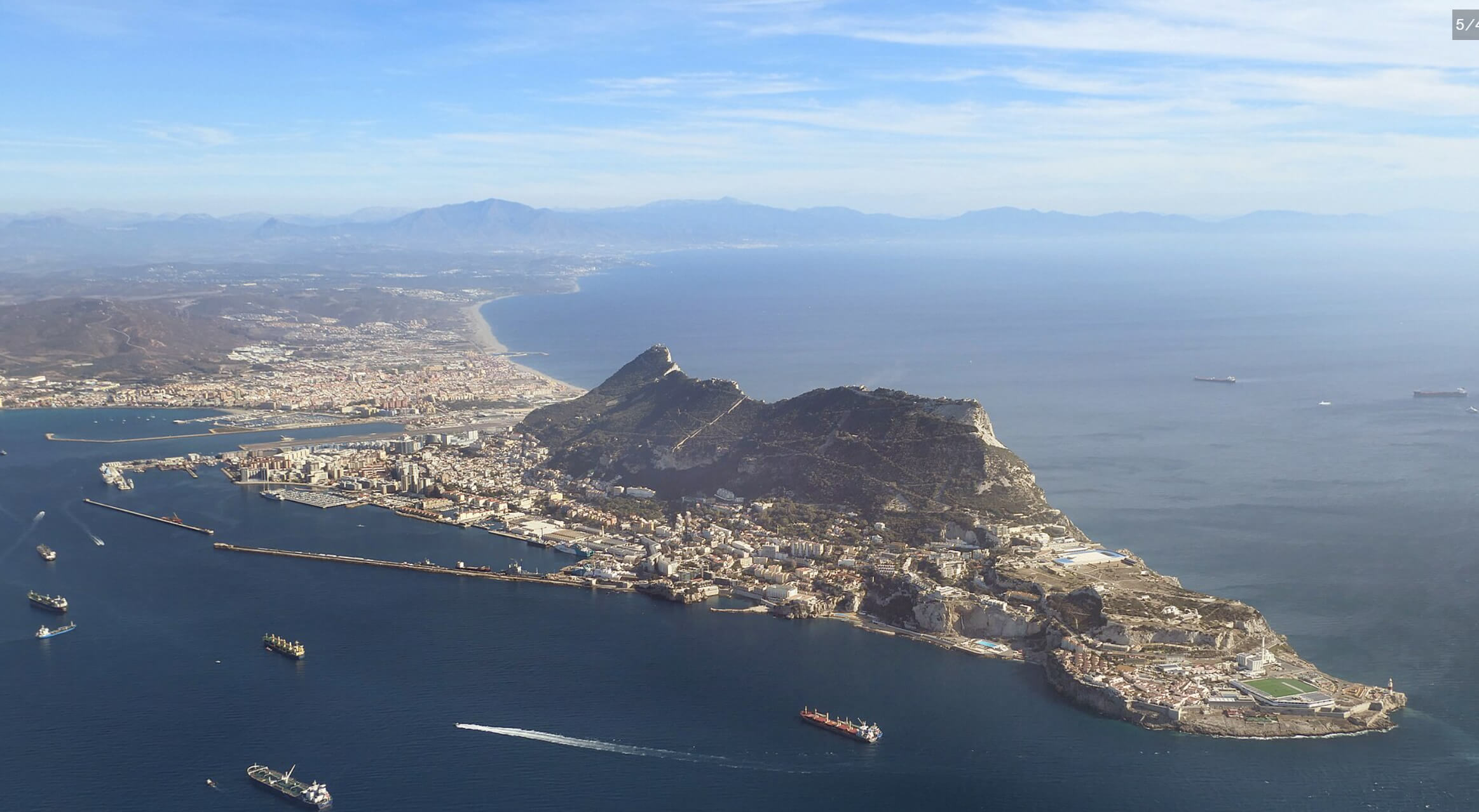 Aerial View of Gibraltar