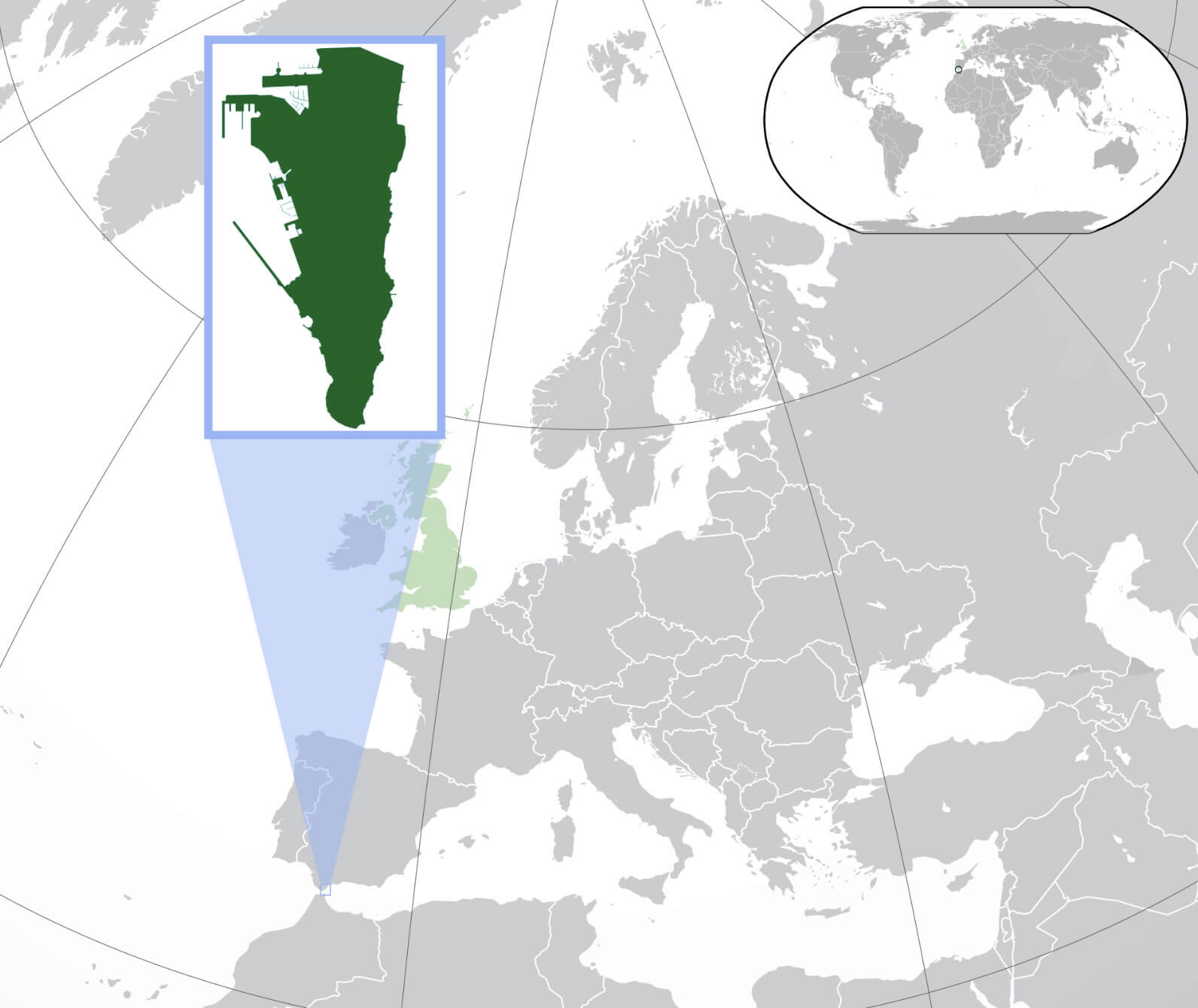 where is located Gibraltar in the world