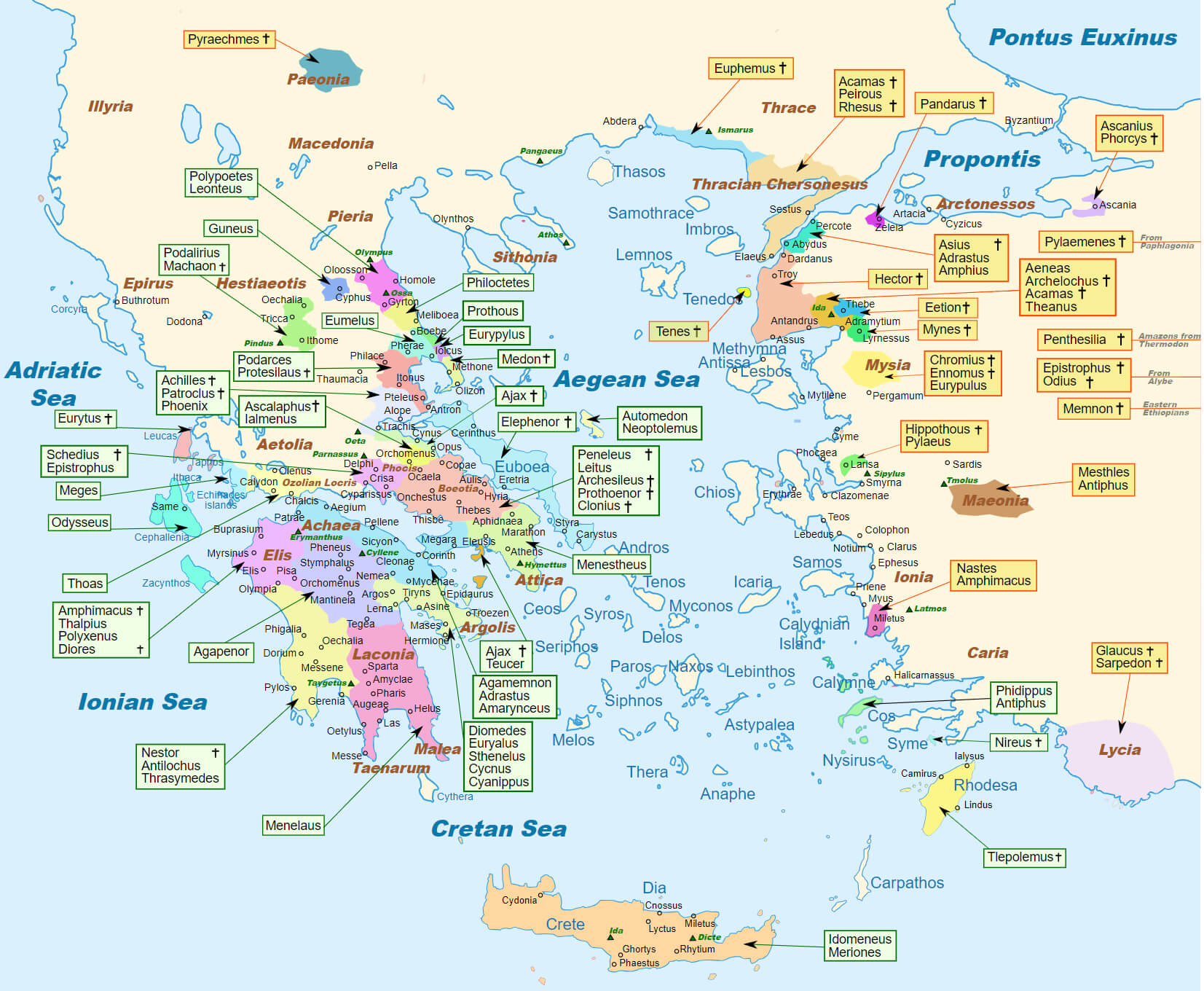 Greece Ancient Period Map