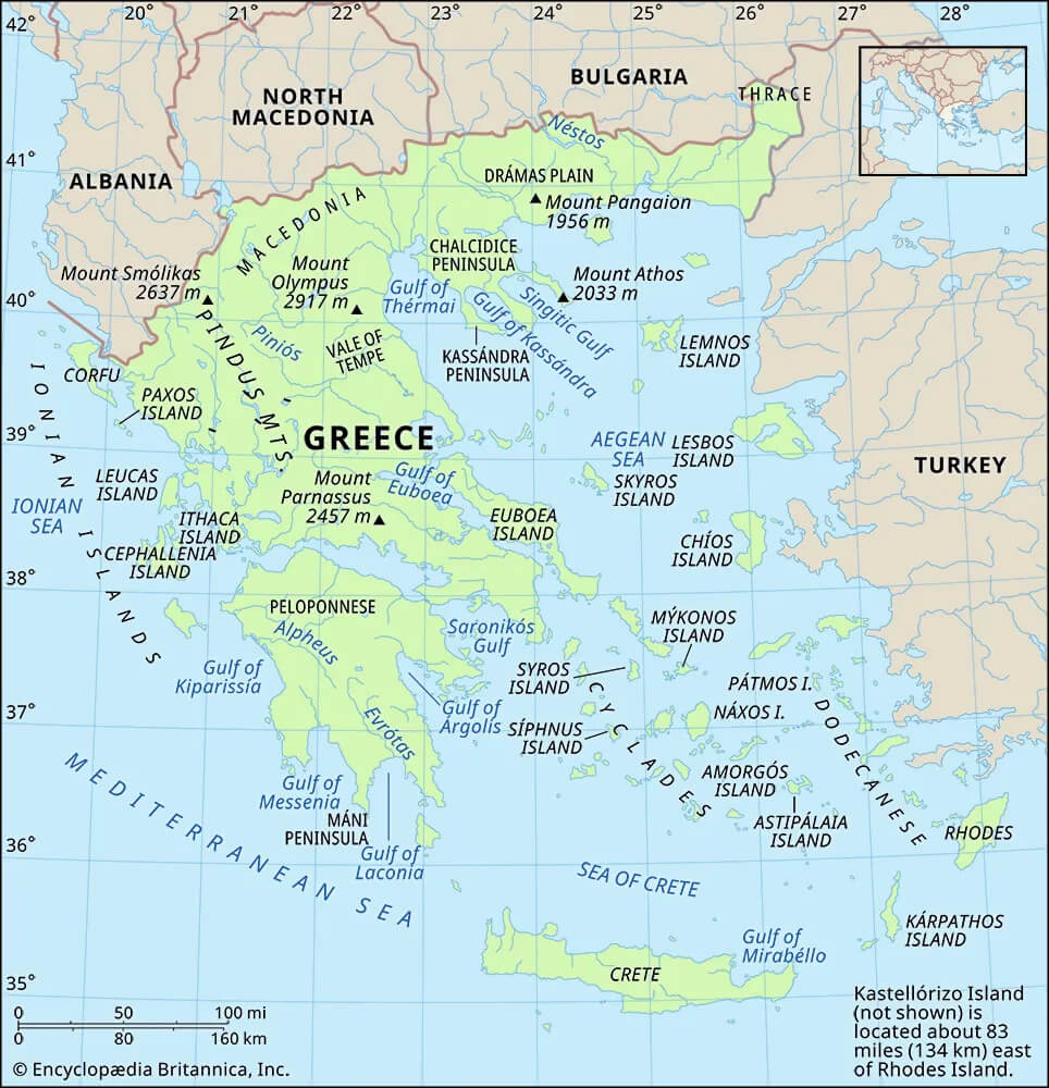 Greece Satellite Map