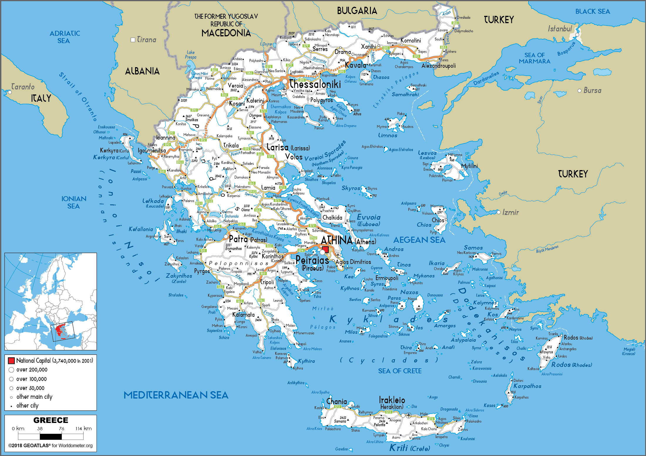 Greece Road Map