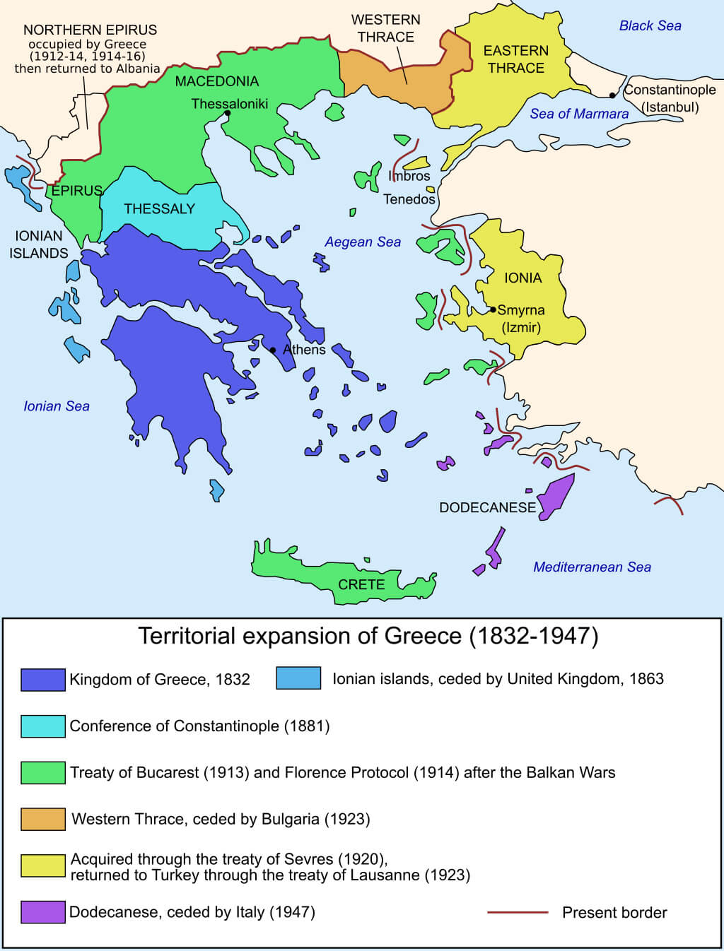 Kingdom of Greece Map