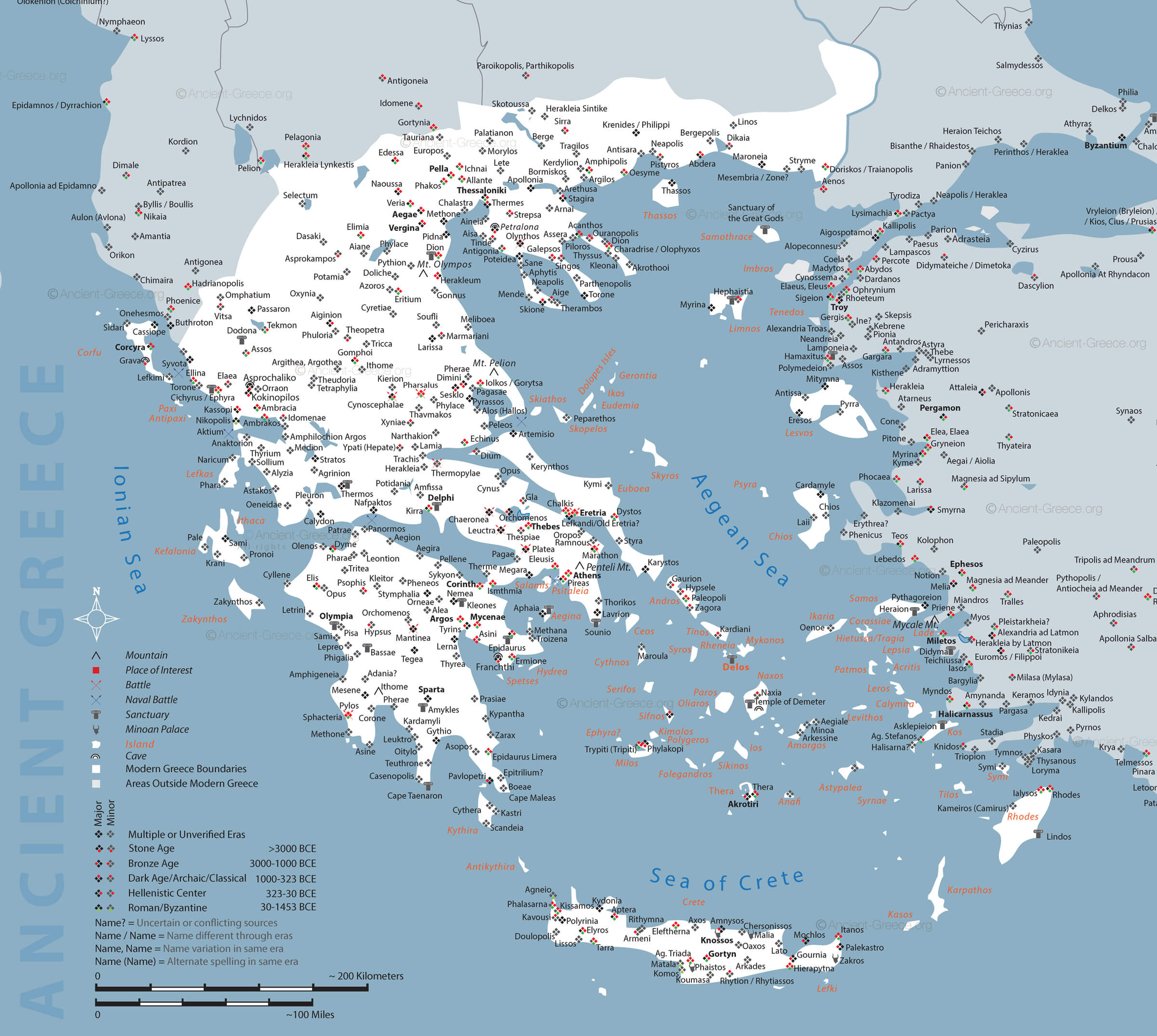 Map of Ancient Greece