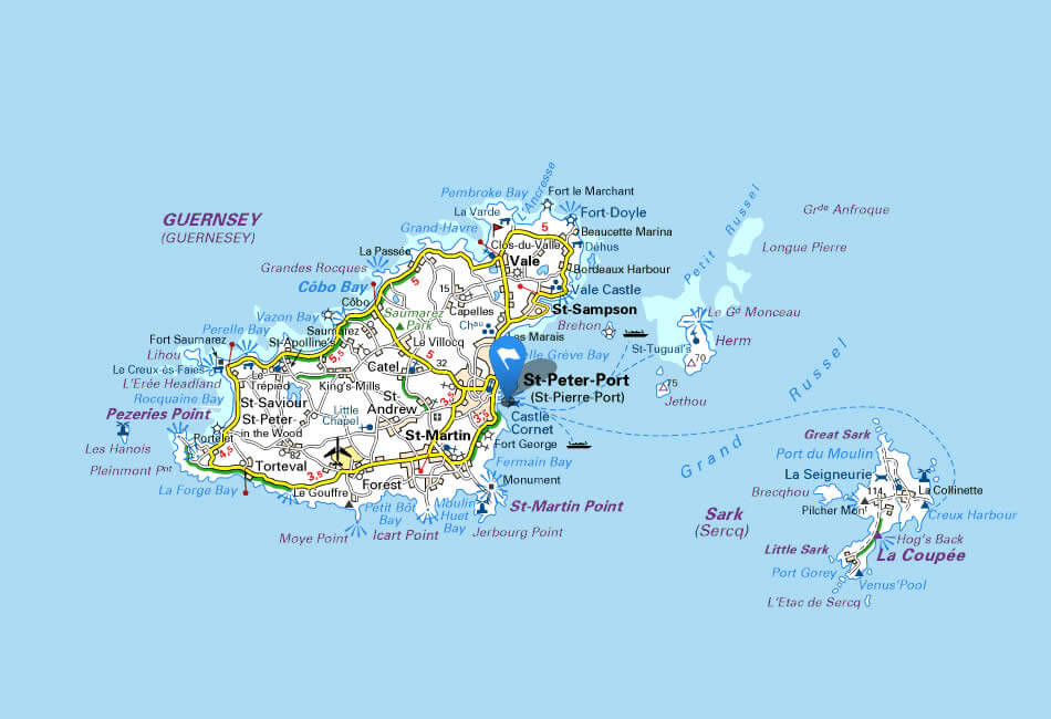 Map Guernsey