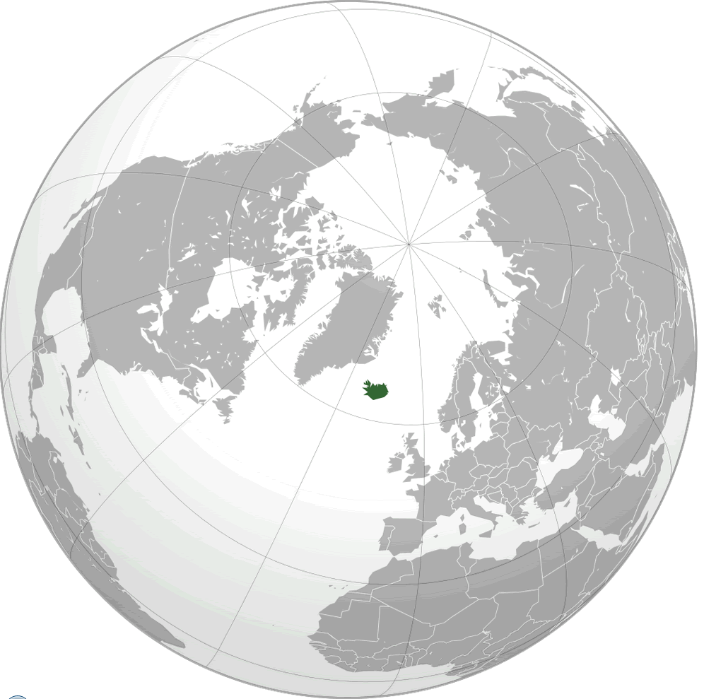 where is iceland on the world