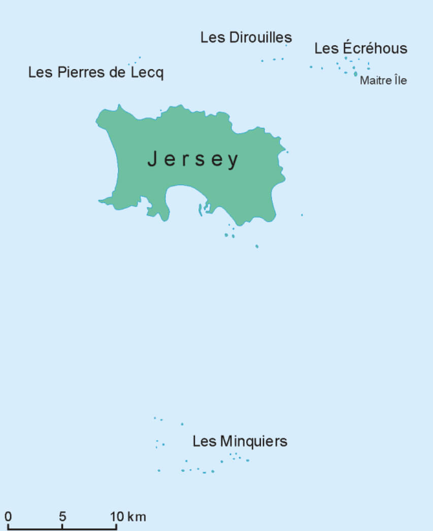 Jersey Political Map