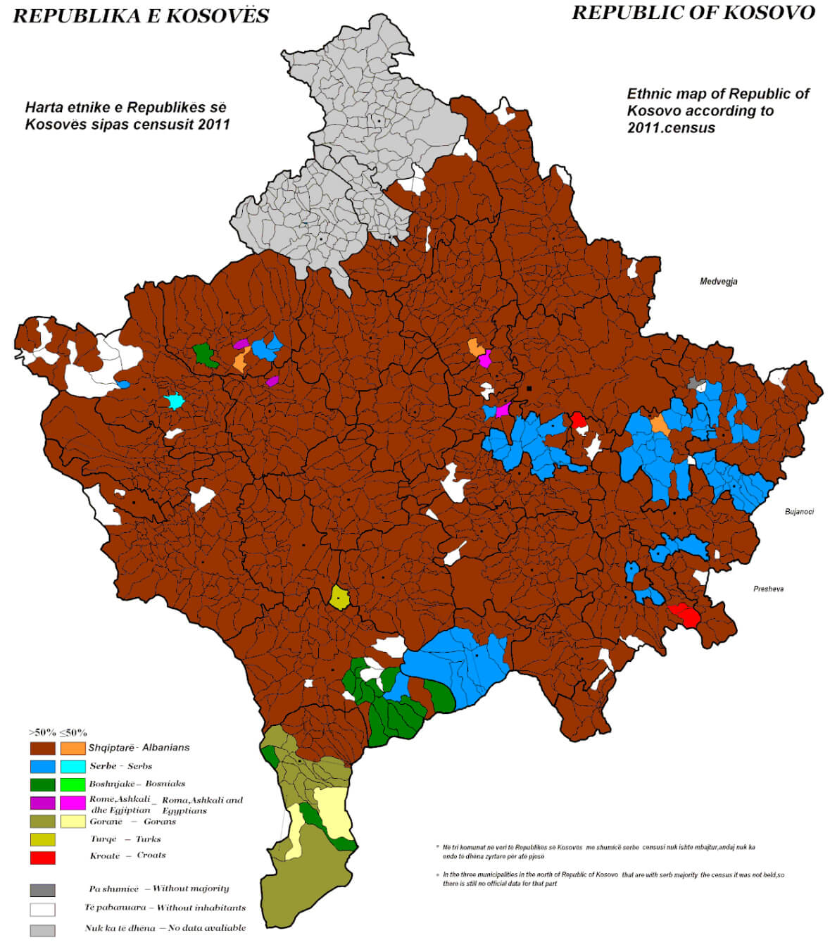 Kosovo Map - Guide of the World