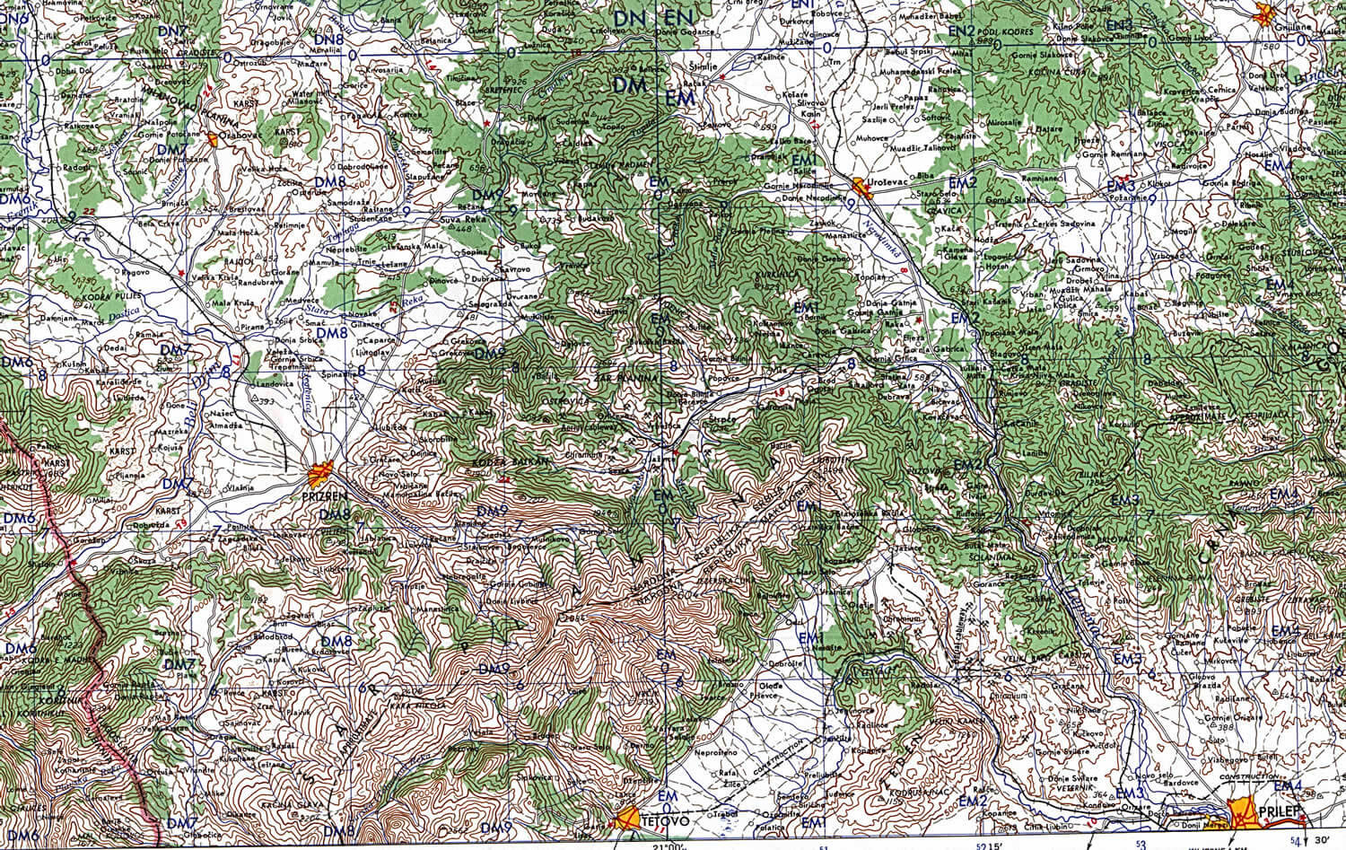 Kosovo Map 1959