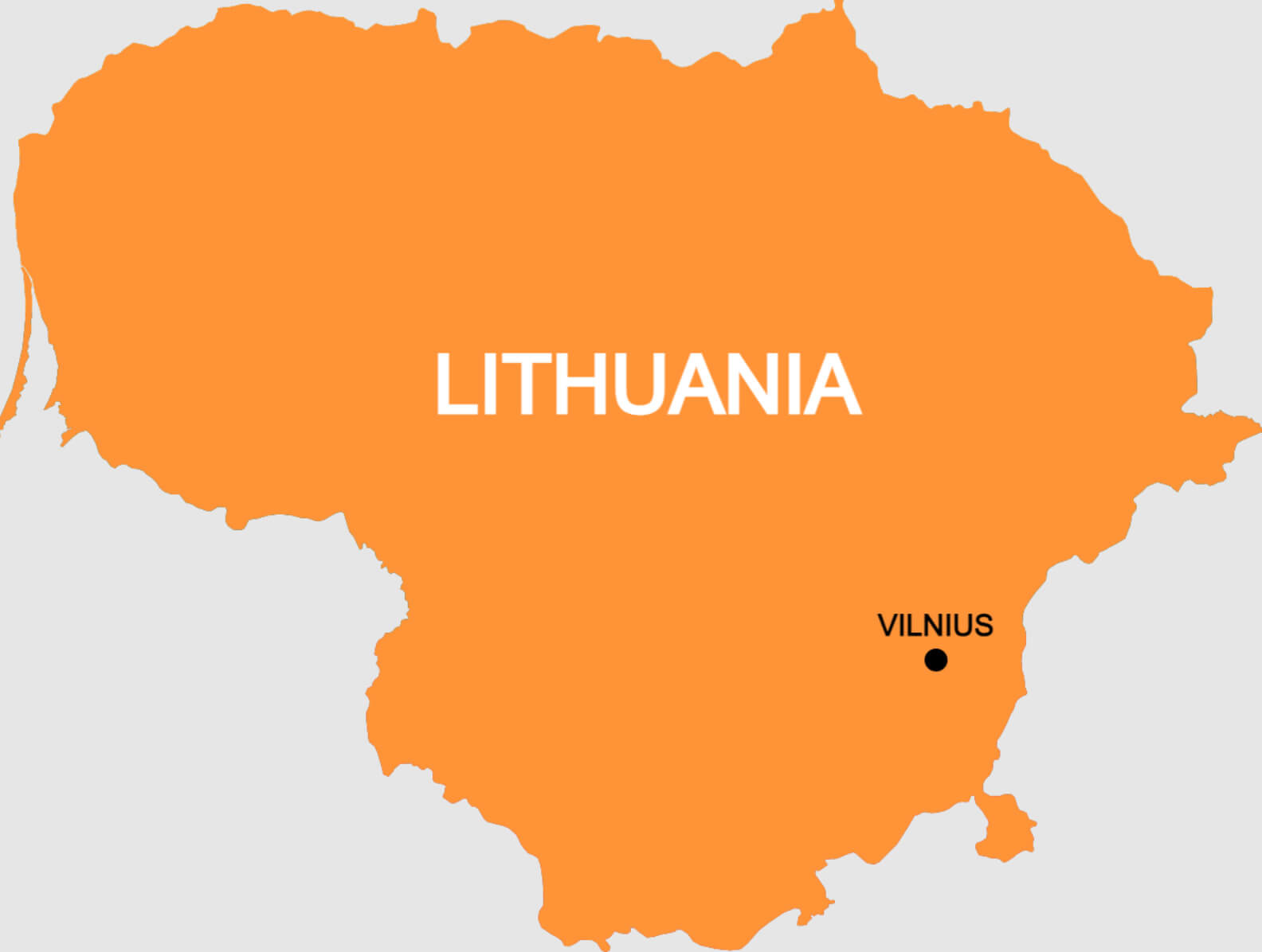 Lithuania Blank Map