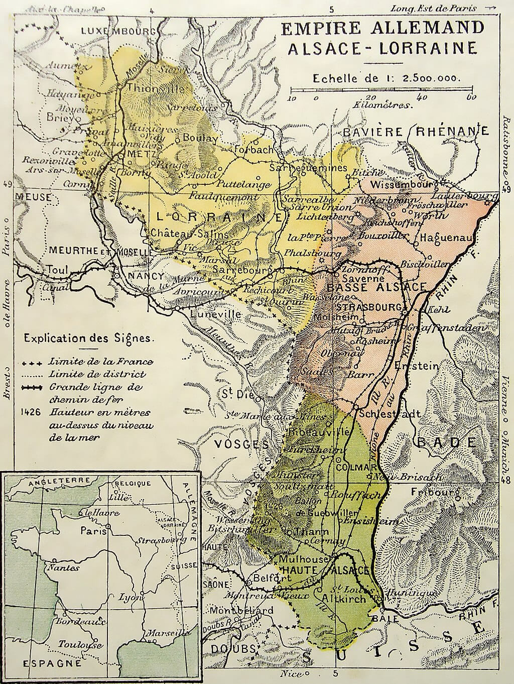 Luxembourg German Empire Map