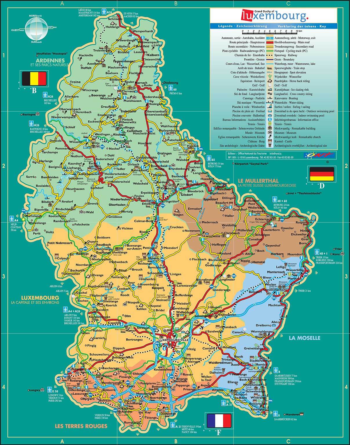 Luxembourg Map