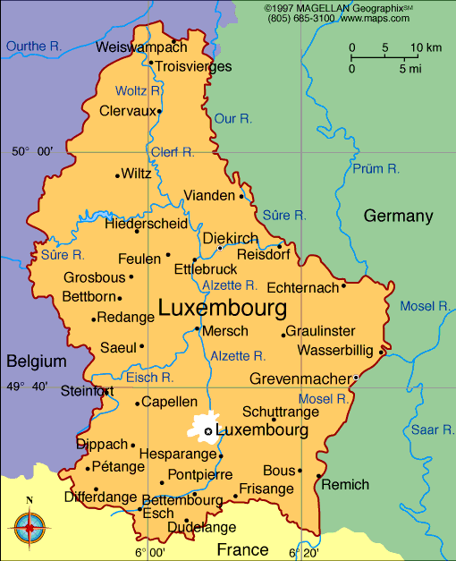 Luxembourg Maps